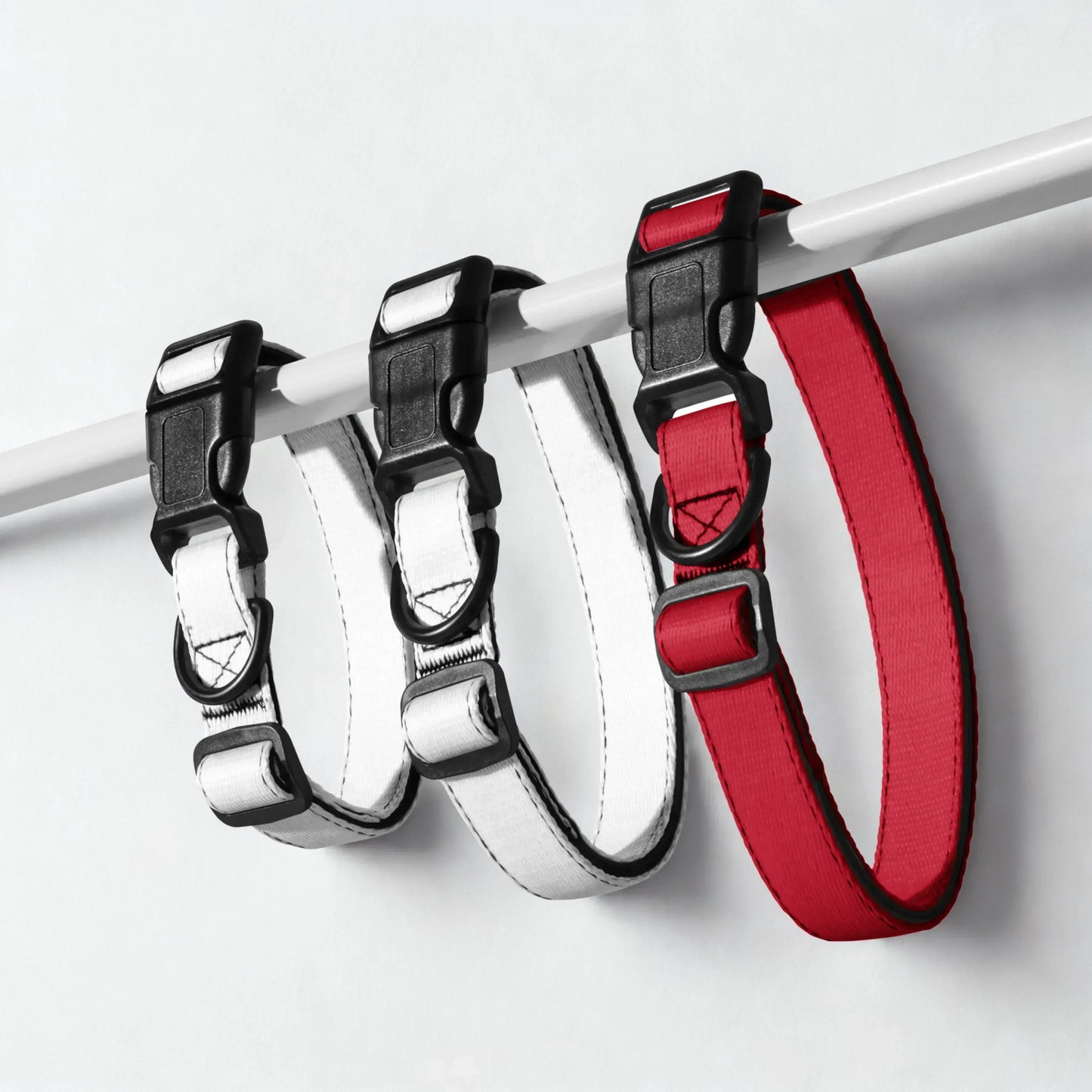 Rotes verstellbares Hundehalsband - Ellbee Tierbedarf