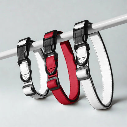 Rotes verstellbares Hundehalsband - Ellbee Tierbedarf