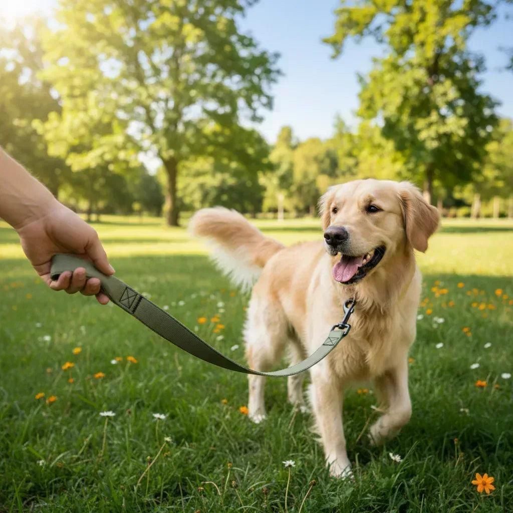 Grüne Hundeleine 1,8 m lang, für Hunde - Ellbee Tierbedarf