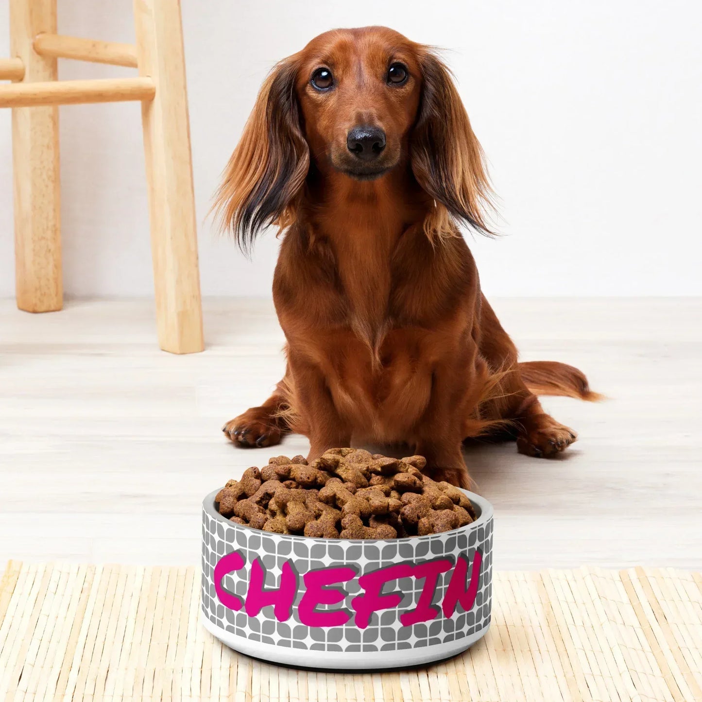 Futternapf mit Chefin-Aufdruck für Hunde und Katzen - Ellbee Tierbedarf