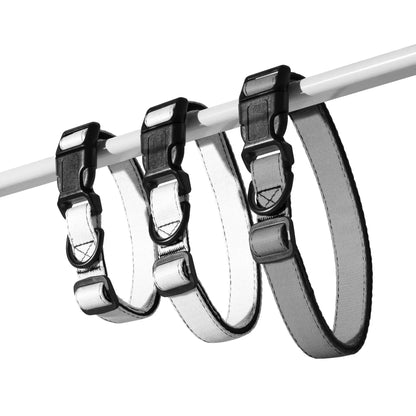 Hundehalsband Grau Verstellbar – Schlichtes Halsband für Hunde