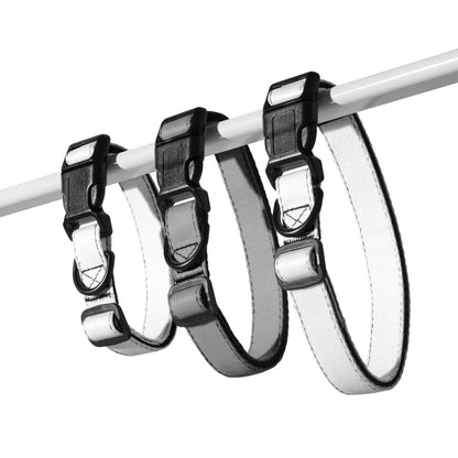 Hundehalsband Grau Verstellbar – Schlichtes Halsband für Hunde