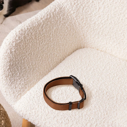 Hundehalsband Braun Verstellbar – Stylisches Halsband für Hunde