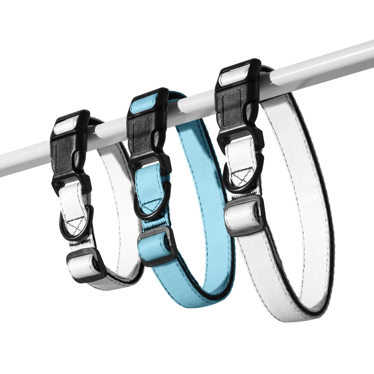 Hundehalsband Hellblau Verstellbar – Leichtes Halsband für Hunde