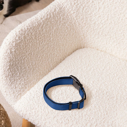 Hundehalsband Dunkelblau Verstellbar – Elegantes Halsband für Hunde