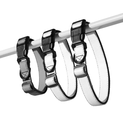 Hundehalsband Grau Verstellbar – Schlichtes Halsband für Hunde