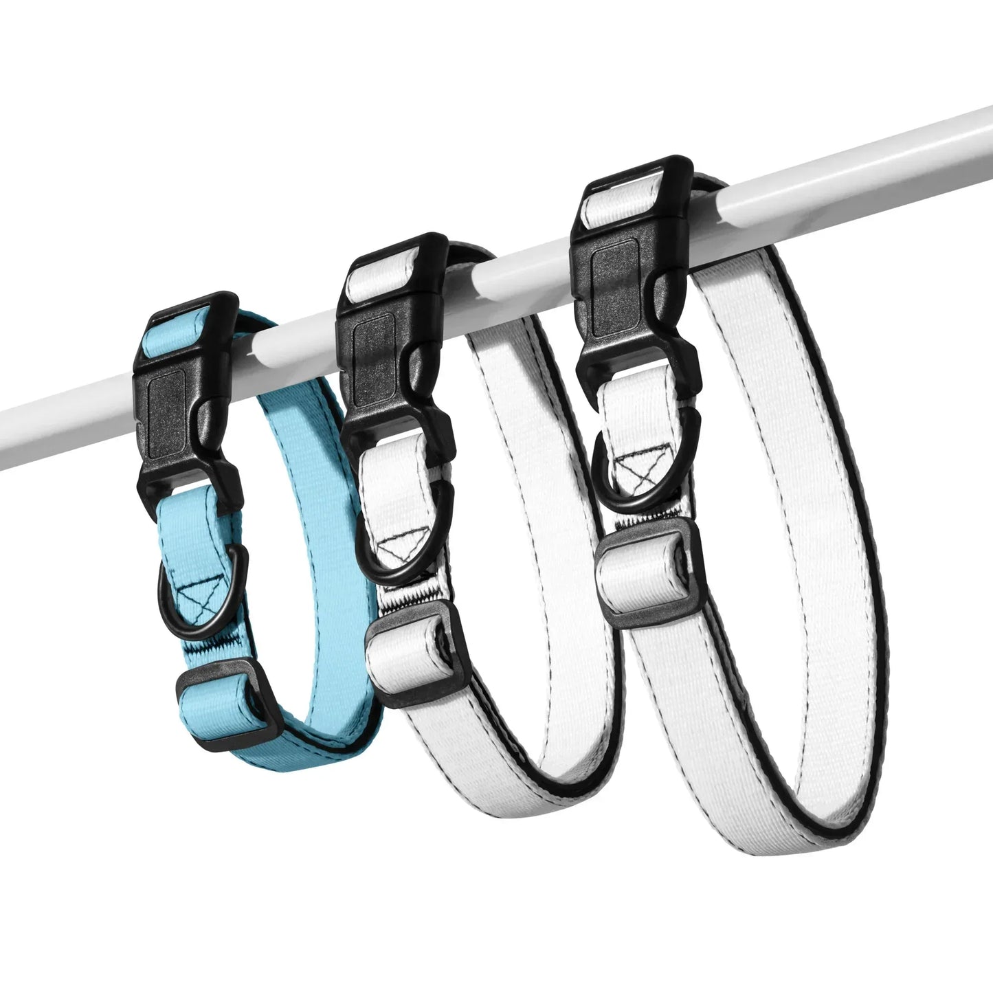Hundehalsband Hellblau Verstellbar – Leichtes Halsband für Hunde