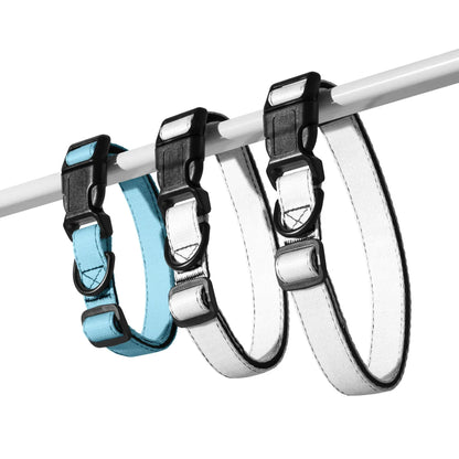 Hundehalsband Hellblau Verstellbar – Leichtes Halsband für Hunde