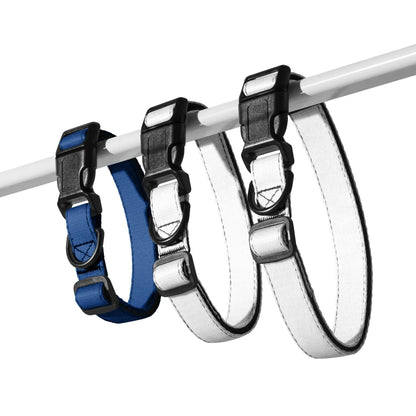 Hundehalsband Dunkelblau Verstellbar – Elegantes Halsband für Hunde
