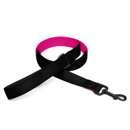 Hundeleine Schwarz-Pink 1,8m – Zweifarbige Leine für Hunde